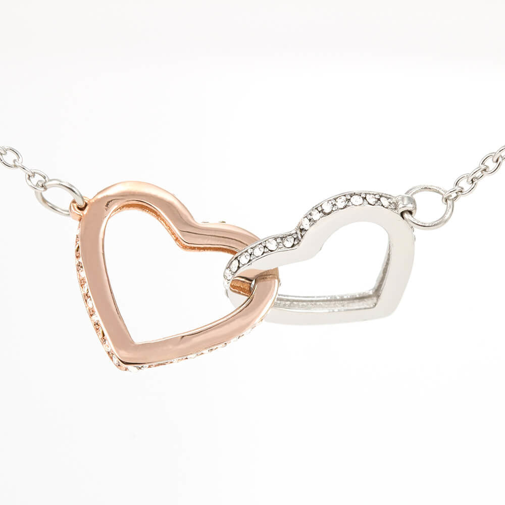 To My Soul Sister - Butterfly Love Interlocked Hearts Necklace - Gift Set