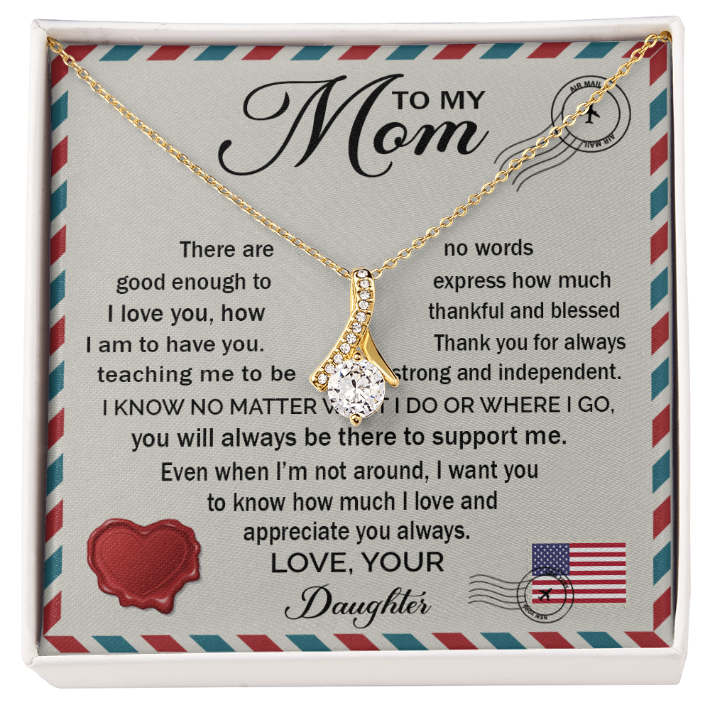 To My Mom - Love Letter Necklace - Heartfelt Gift Set