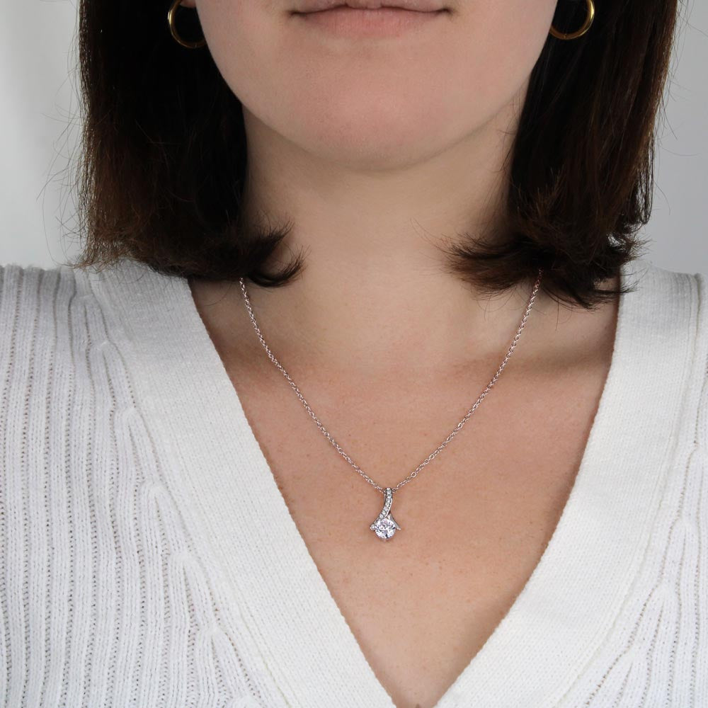 To My Mother - Luckiest Kid In The World - Ribbon Pendant Gift Set