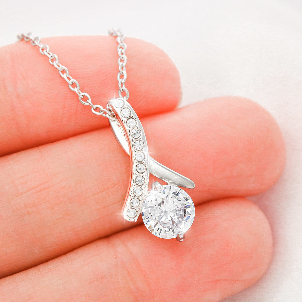 To My Mother - Luckiest Kid In The World - Ribbon Pendant Gift Set