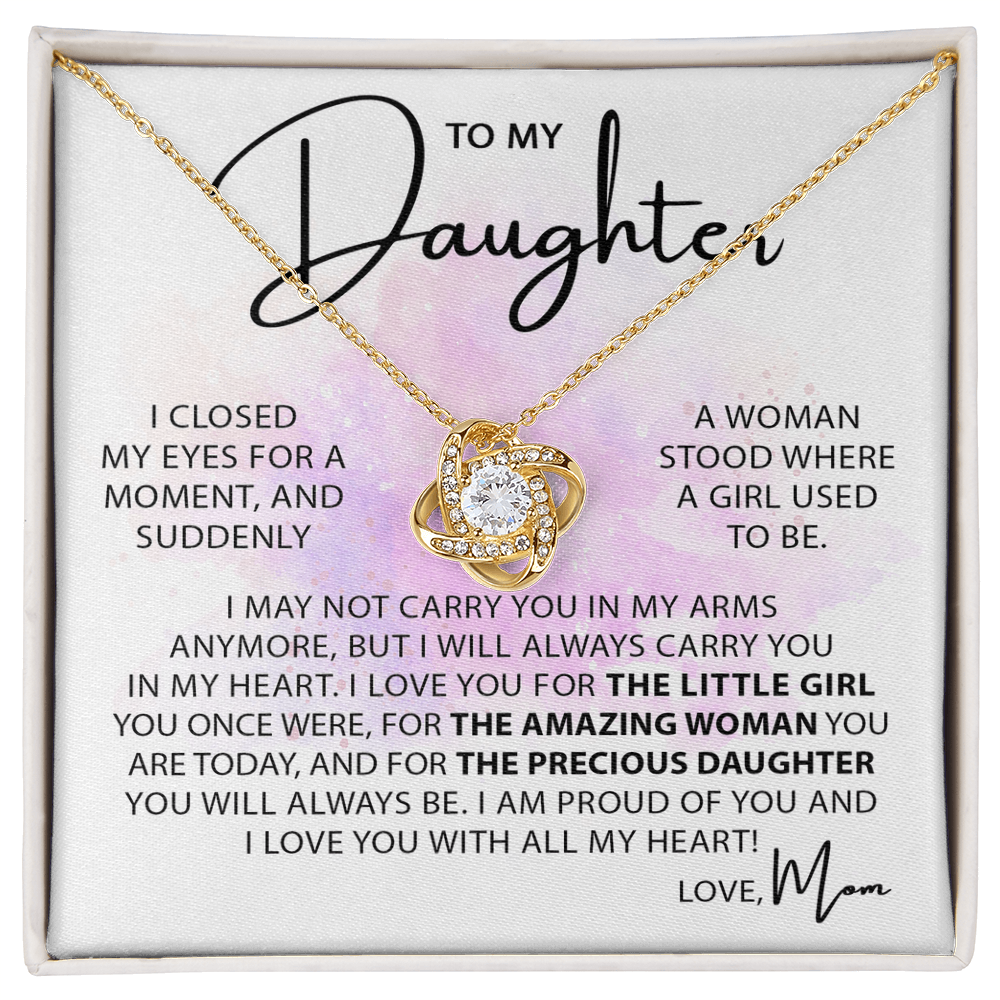 To My Daughter - From Girl to Woman - Heart of Love Necklace
