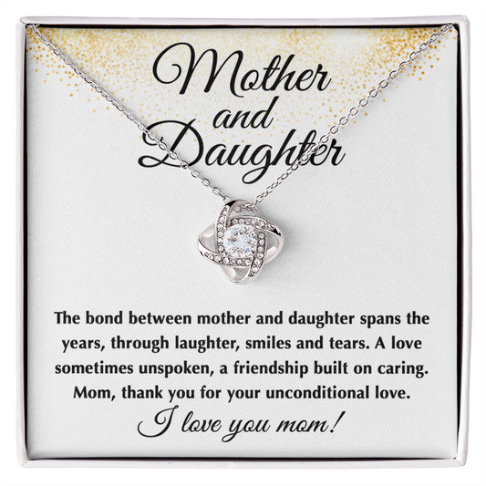 To My Mother - Eternal Bond - Love Knot Necklace
