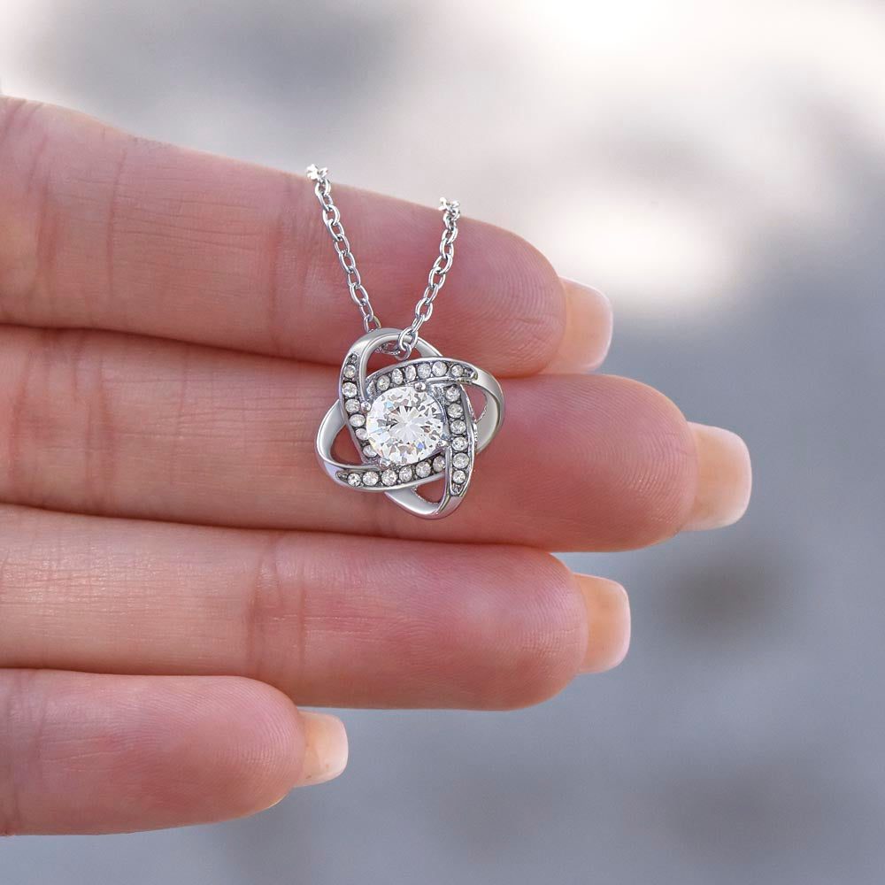 To My Beautiful Mom - Eternal Love Knot Necklace - Mother's Day Gift