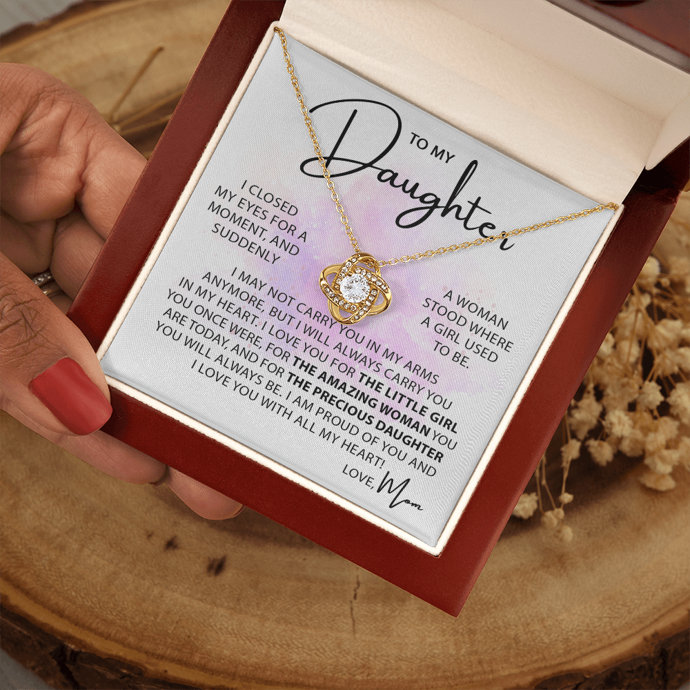 To My Daughter - From Girl to Woman - Heart of Love Necklace