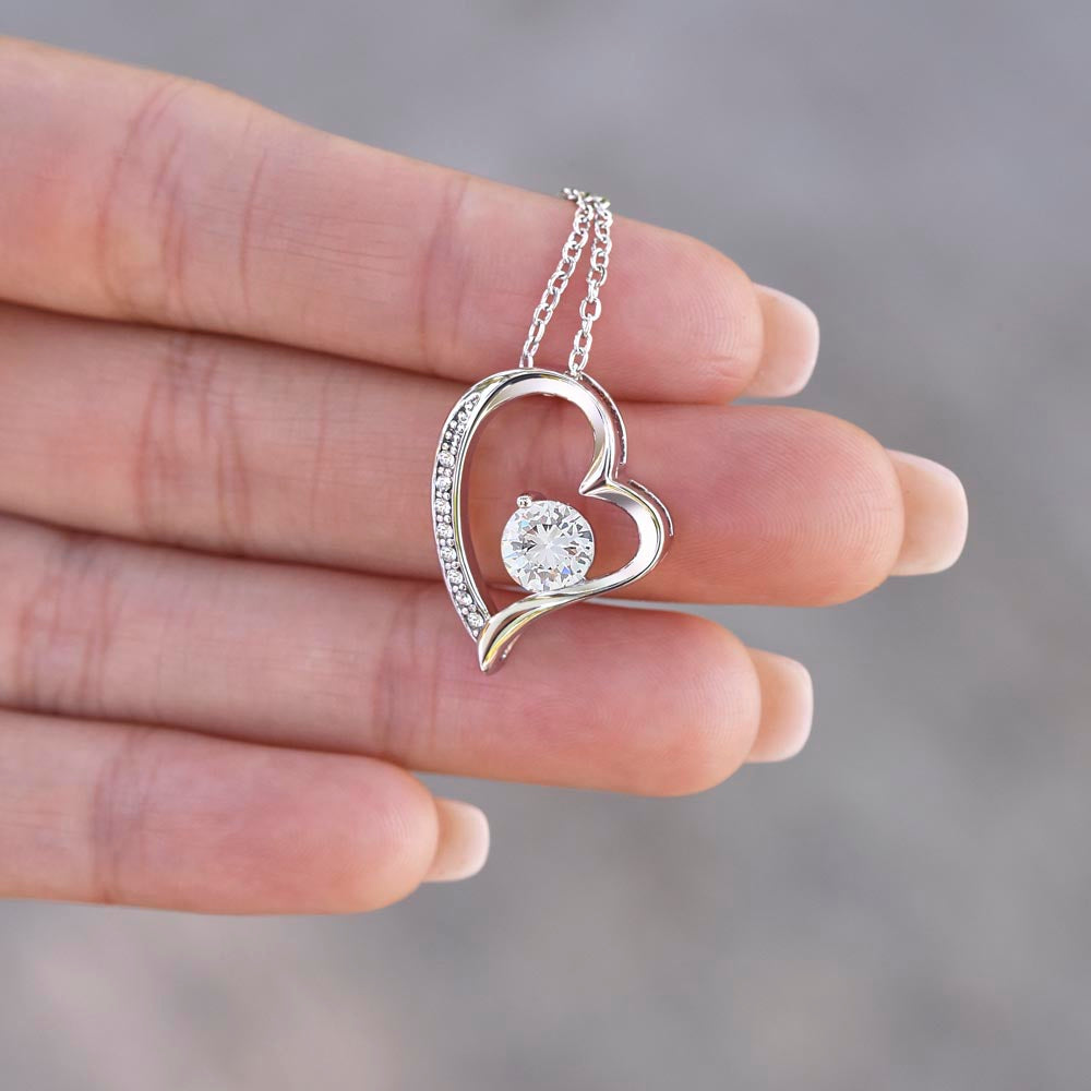 To My Daughter - Strength & Wisdom - Message Card Necklace Gift